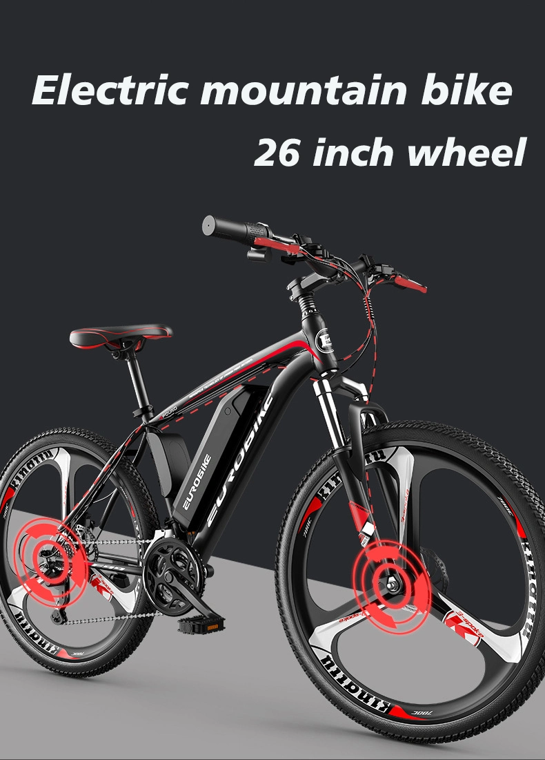 Factory Direct Sales 36V8a Electric Bicycle 350W 21 Speed Ebike Electric Bike Disc Brake off-Road E-Bike Electric Bike