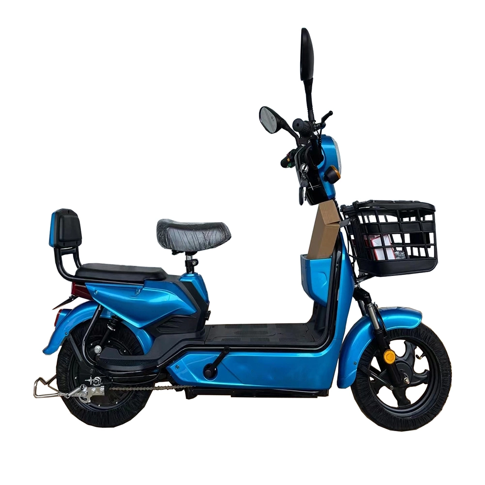 Tjhm-007L Factory with Steel Frame and Pedals 48V 12ah Electric Pedal Scooter Electric Moped Mini Electric Bike