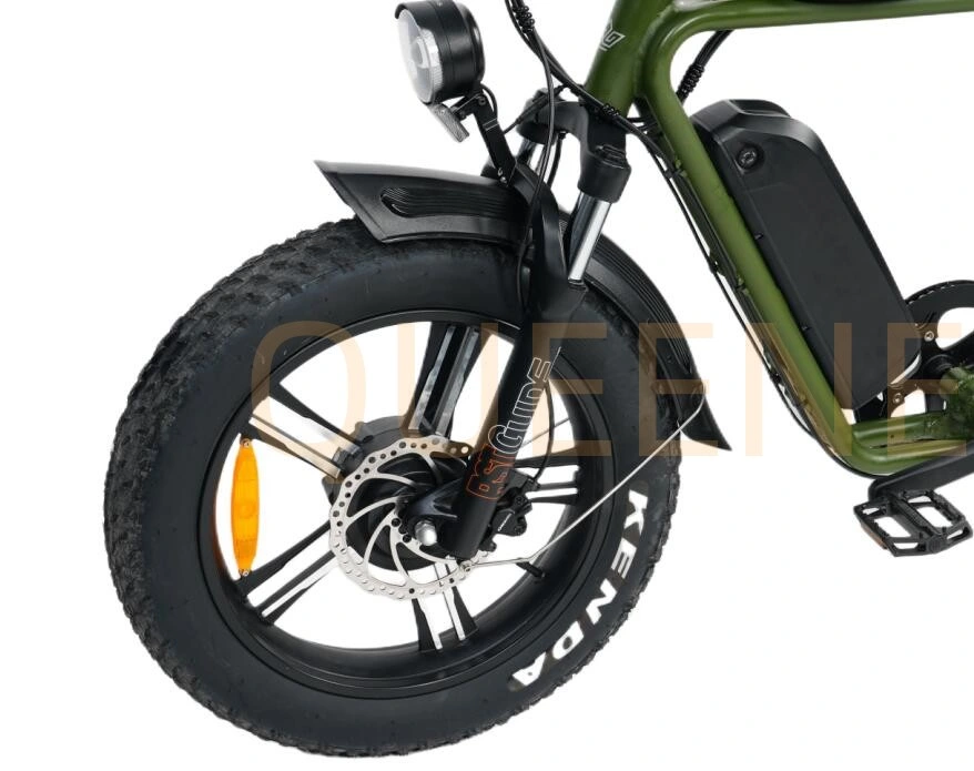 Queene/Hot Sale Chopper Super Electric Bike Adults Ebike Retro 73 Us Warehouse Retro Fat Tyre City Road E Bike