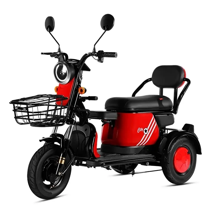 2023 Wholesale Elderly Leisure 3 Wheel Electric Scooters Adult Electric Tricyclespedal Three-Wheel Scooter