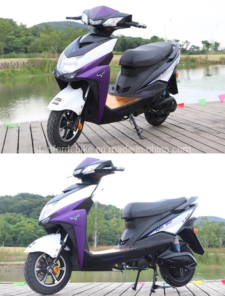 2 Wheel 2 Seat 1000 Watt Hub Motor Electric Motorcycle Scooter Bike 60V for Adult