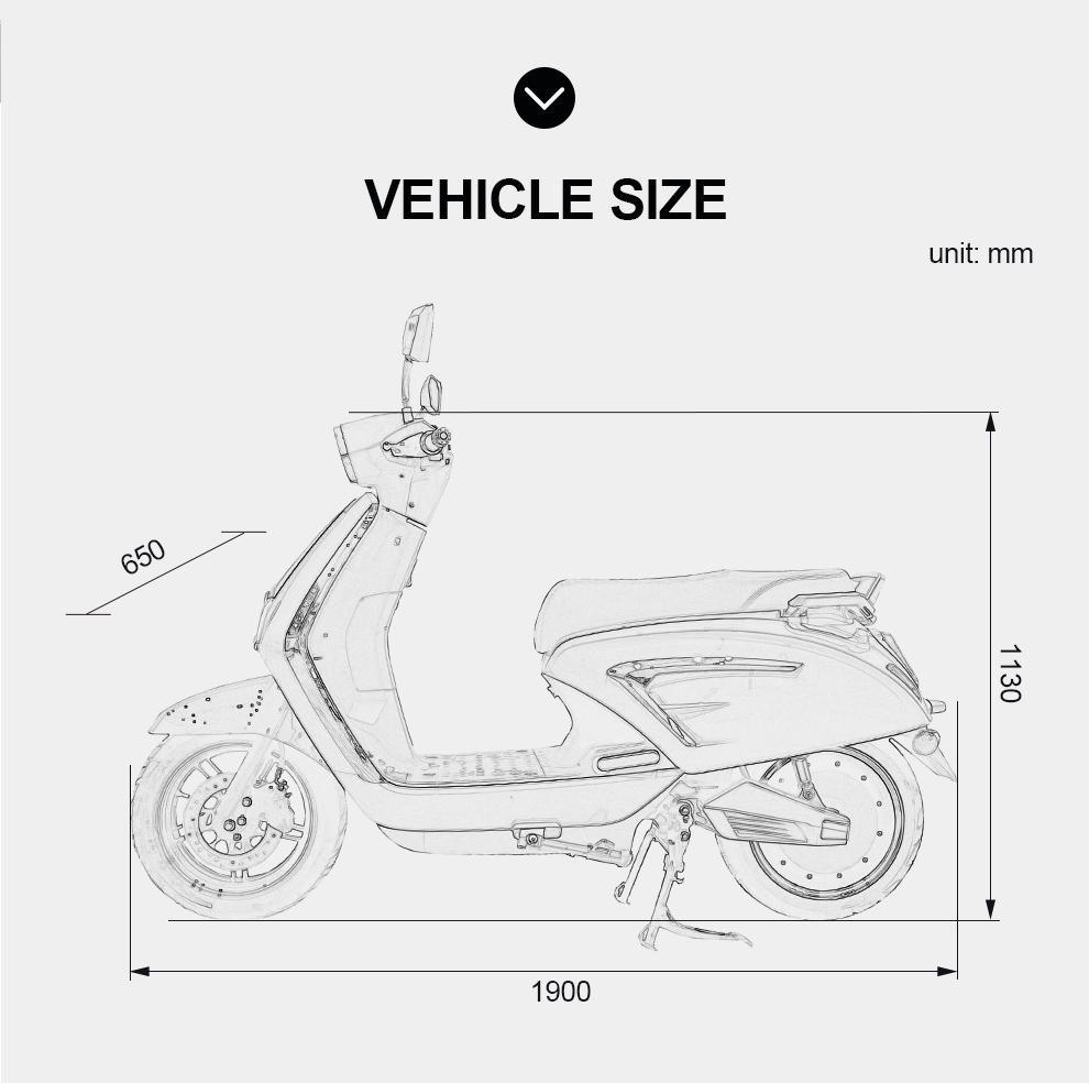 Vespa Electric Scooter High Speed Electric Motorcycle for Sale