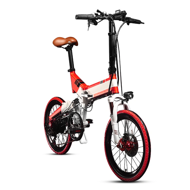 High Quality Carbon Frame with Rear Suspension Cheap Electric Bicycle Foldable Ebike