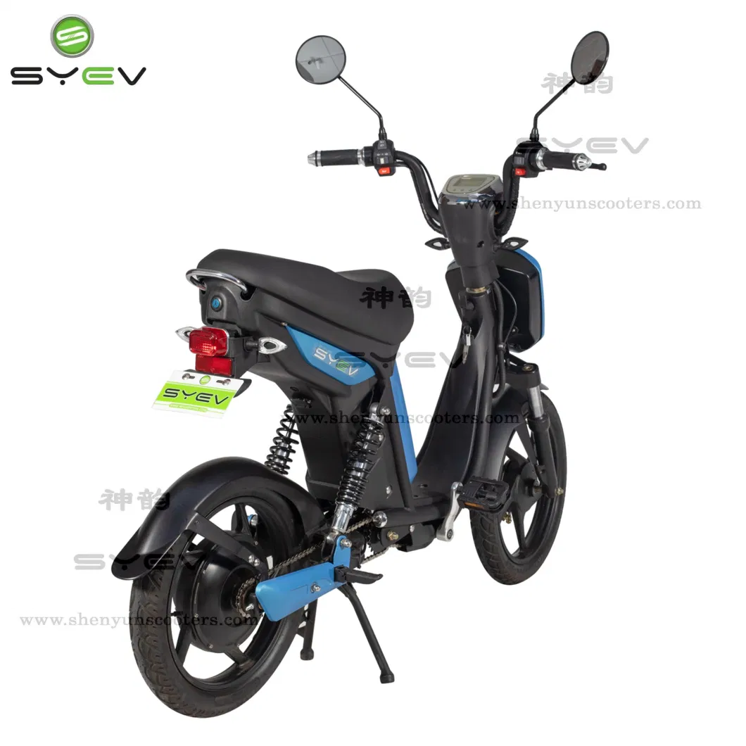 Shenyun Best Selling 350W 2 Wheel Electric Bike Scooter Motorcycle Electric Moped with Pedals