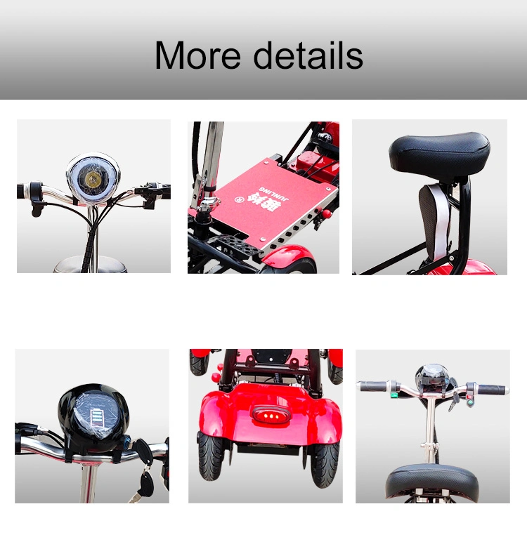 New Cheap Adult Portable Lithium Electric Foldable Mobility Scooter Electric 4 Wheel Handicapped Scooter for Elderly