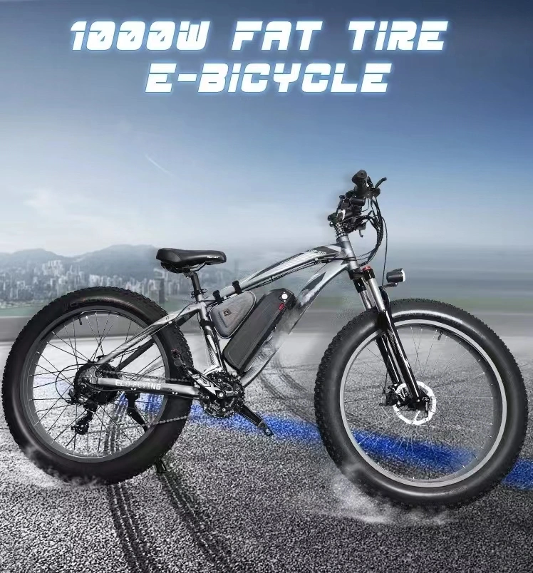 Fat Tire Electric Bike E-Bike Aluminum Alloy 26 Inch 48V Electric Fat Tire Bike Adult