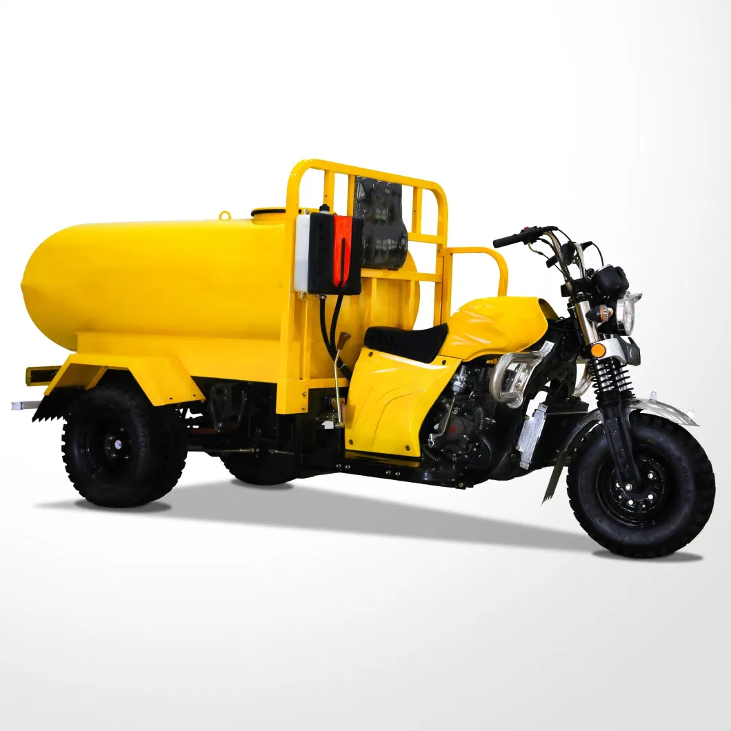 New Manned Safe and Strong Water Tankers Motorized Tricycles