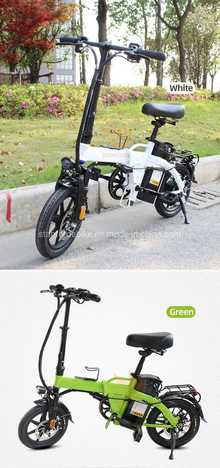 2023 New Style Foldable Electric Bicycle 48V 300W Folding E Bicycle Hotsale Ebike