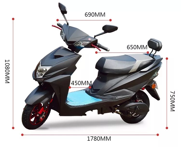 Fashionable 2 Wheel Electric Scooter Adult Electric Motorcycle Bike Bicycle