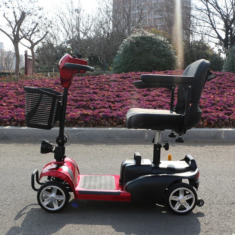 Folding and Portable Four-Wheel Electric Scooter Power Handicap Bikes for Disabled Adults