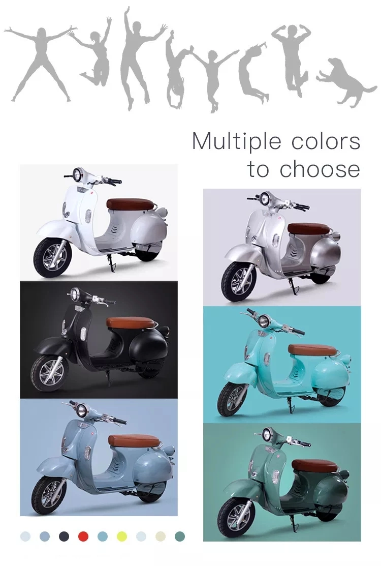 EEC 72V3000W Vintage Vespa Electric Scooters with 20ah Battery Adult Electric Motorcycle for Sale