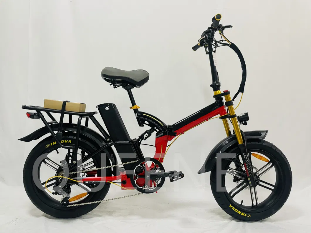 Queene Shimano 7 Speed Chopper Bicycle Electric Bicycle Full Suspension Fatboy Electric Bike