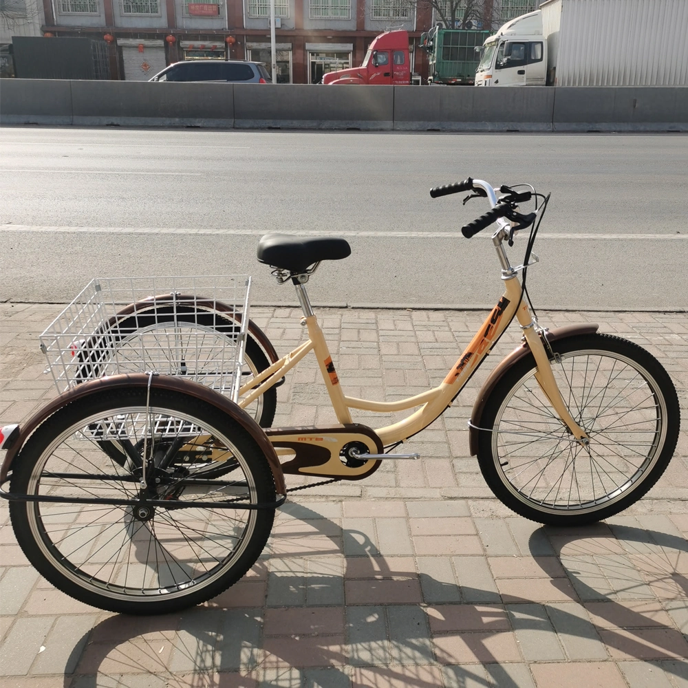 Rickshaw Tricycle 20/24 Inch Old People Three Wheel Bicycle