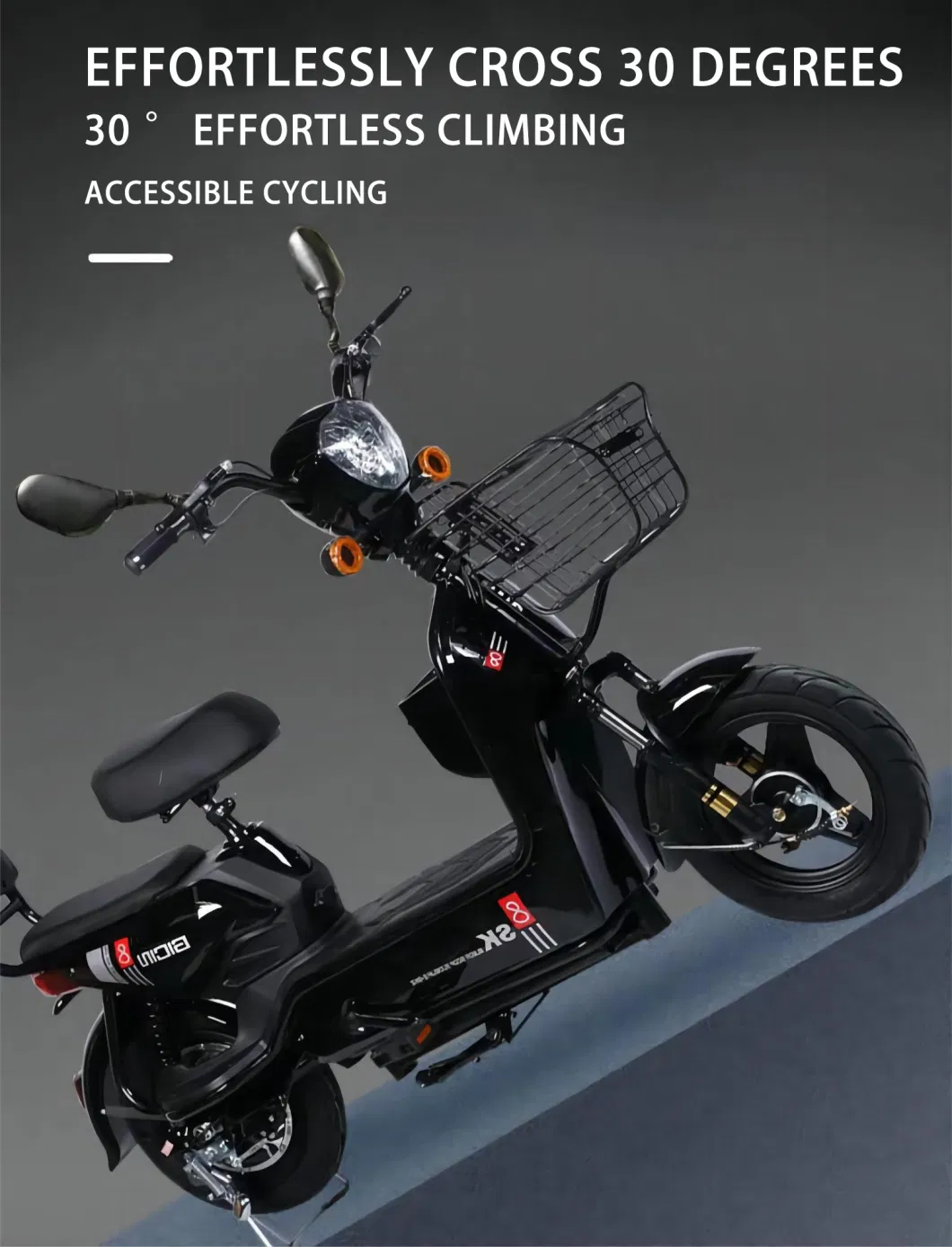 China New Type Electric Scooter 2 Seater 48V 350W Electric City Bike EV Bike E Cycle Electric Bicycle with Lead Acid Battery Sell