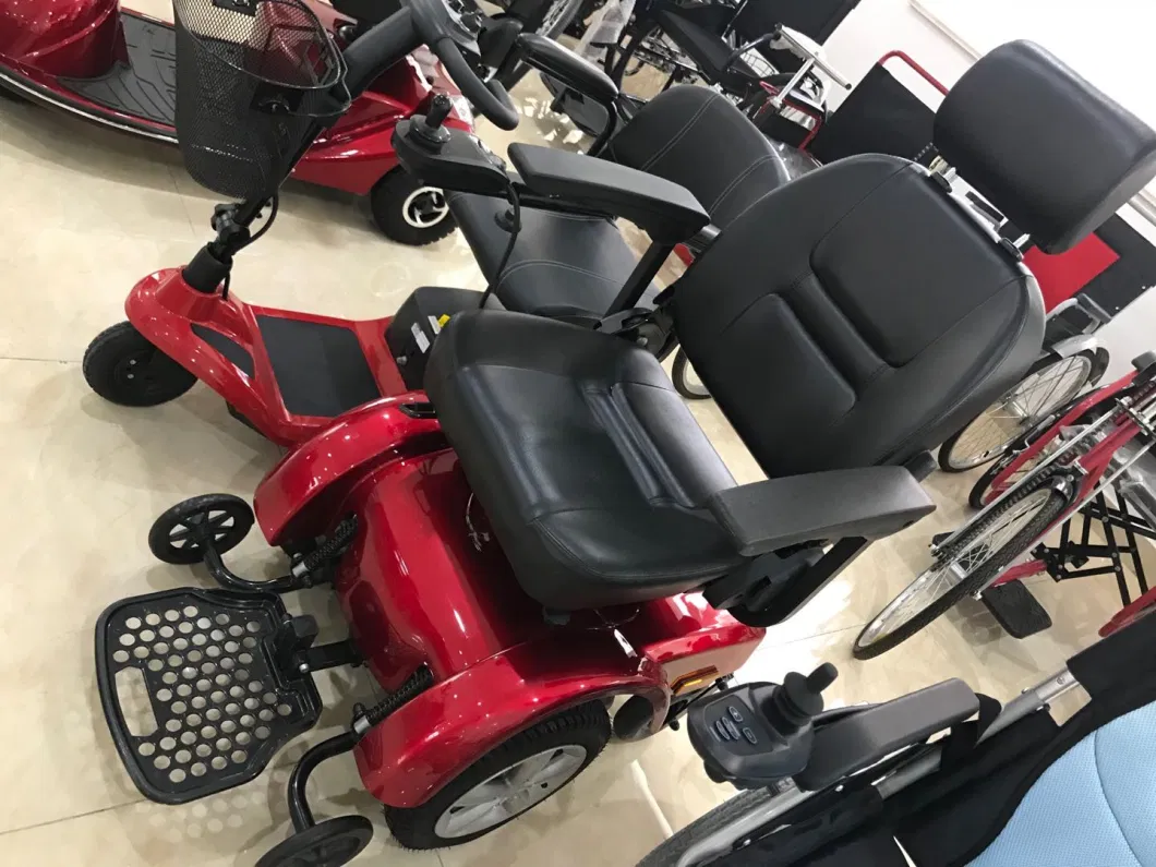 4 Wheels Electric Scooter Disabled Scooter Fold Mobility Scooter Handicap Scooter E Scooter for Elderly People