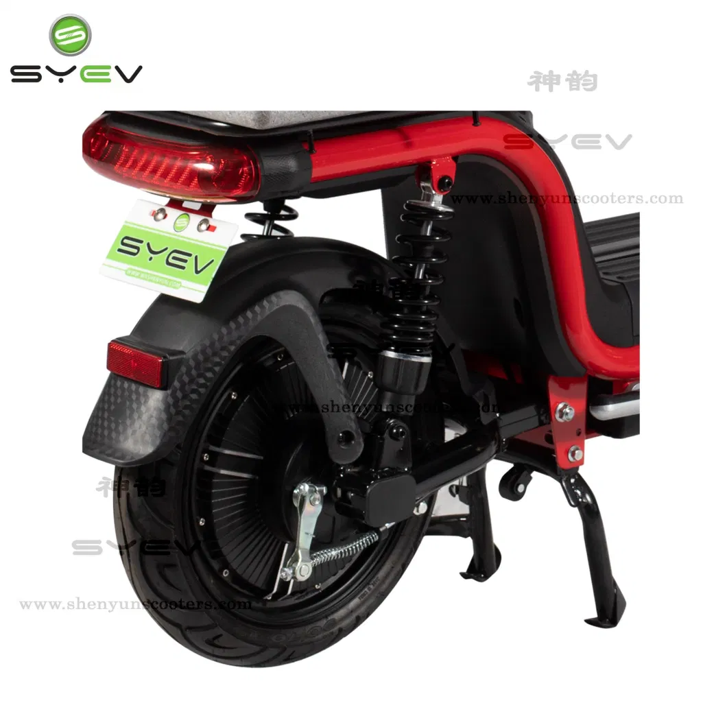 Shenyun Rechargeable Electric Bike Bicycle Moped for Food-Delivery with Big Tail-Box, Best Scooter