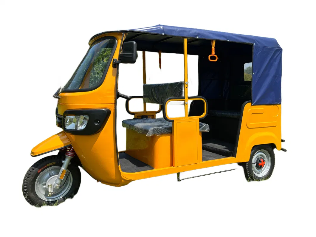 Factory Supply Customized Drum Brake Iron Shell 1200W 24 Tubes Controller Tuk Tuk E-Rickshaw Electric Passenger Tricycles