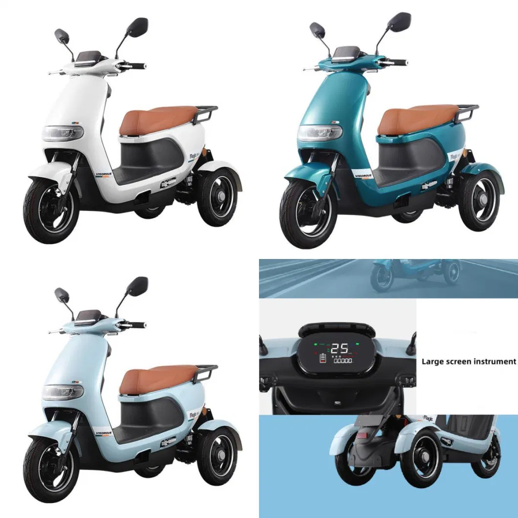 801-1000W 3 Wheel Adults Battery Powered Electric Tricycles Adultos Three Wheel Triciclos Electricos Trike for Passenger Adult