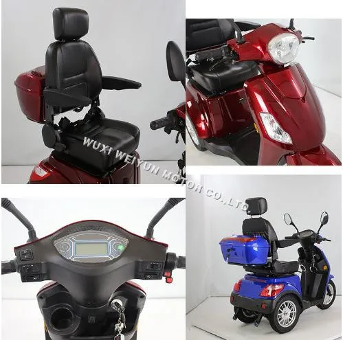 EEC Approval Tricycle Three Wheel Electric Scooter Motorbike 3 Wheel Motorcycle for Old Man