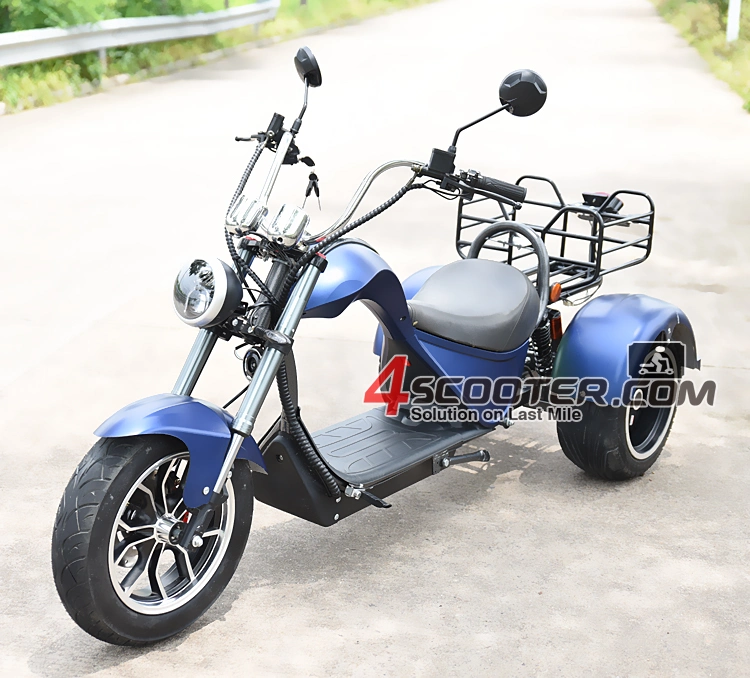 Wholesale Best Buy Cheap Price Electric Vehicle 3000W EEC Coc Dual Motor Trike Fat Tire City Coco Electro Chopper Three 3 Wheel Tricycle Scooter for Adults