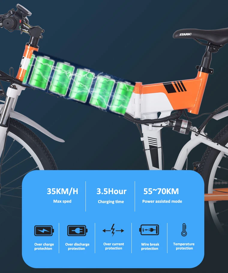 26inch 10ah-30-40km Ebike Mini Ebicycle Bike Adult E Bikes Electric Bicycle OEM