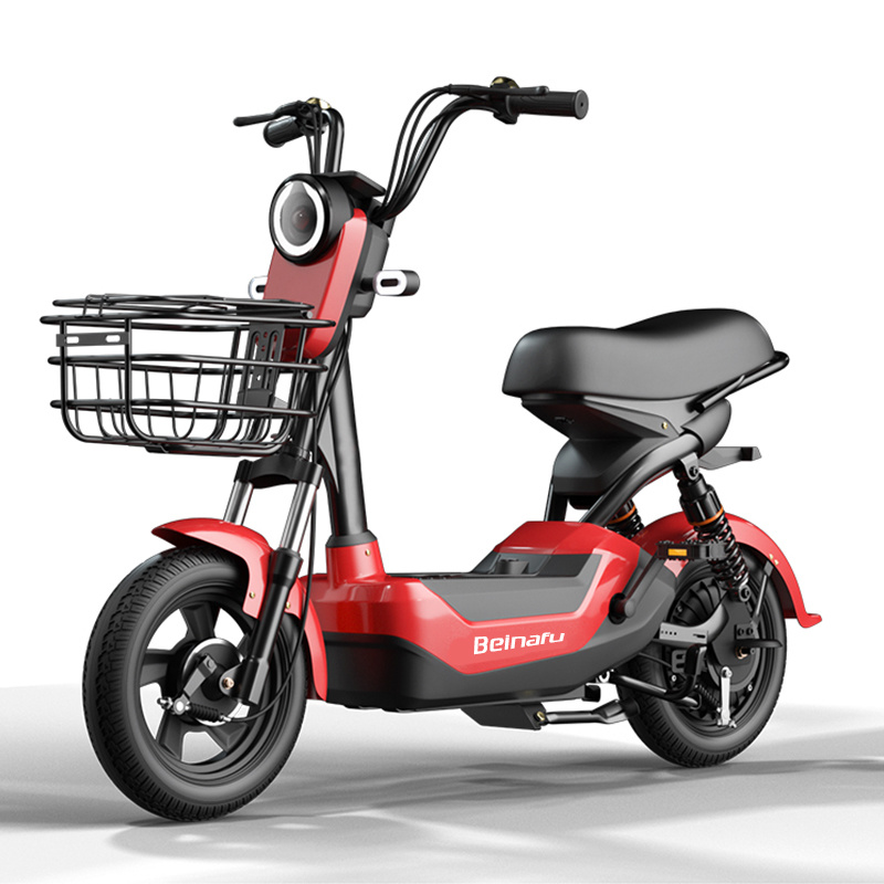 2023 China Factory Price Carbon Steel Electric City Bike Anti-Theft Alarm Powerful Battery Life Electric Bicycle Scooter