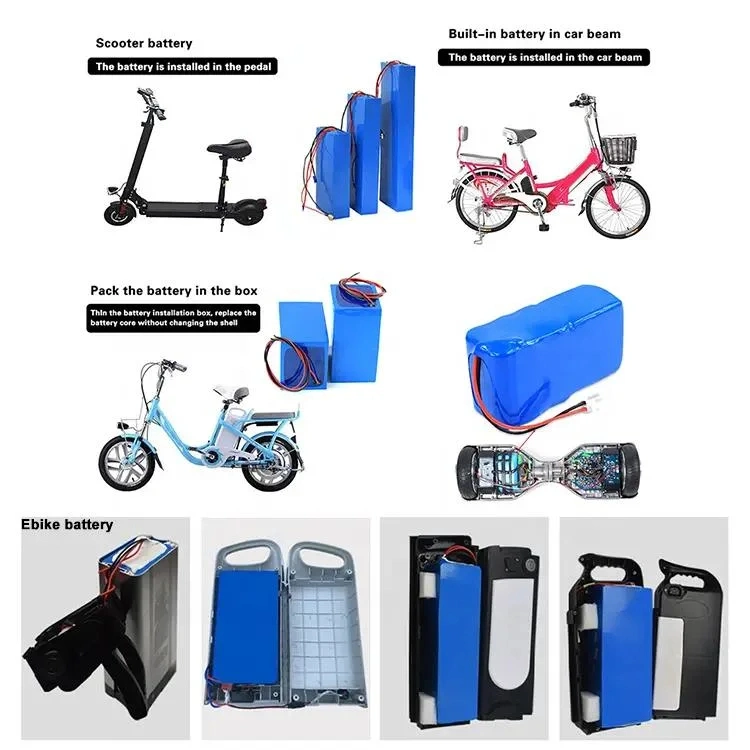 36V 48V 60V 72V 10ah 20ah 30ah 50ah 70ah 90ah E-Bike Battery Pack Customizable 18650 Lithium-Ion Battery for Electric Tricycles Electric Scooters