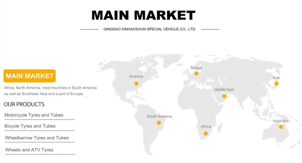Qingdao China Supplier Three Wheel Motorcycle Tyre (80/100-14; 2.50-17; 3.00-18)