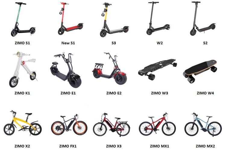 2023 Powerful Two-wheels Folding Electric Bike Adults E scooter with Battery