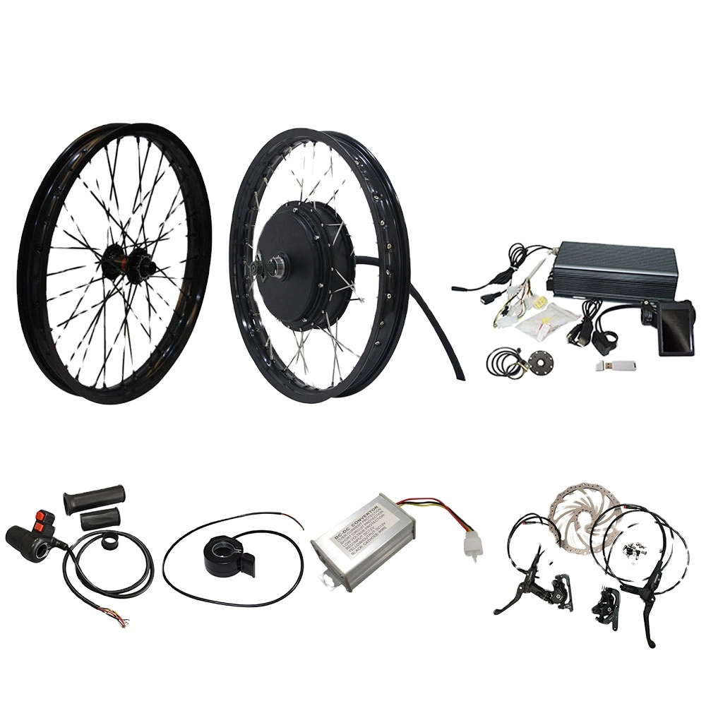 Electric High Power Bicycle Kit / E Bike Kit / Spoke Hub Motor 3000W Powerful Hub Motor Kit