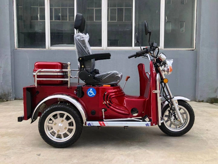 Three Wheel Gasoline Disabled Motorcycle for Handicapped