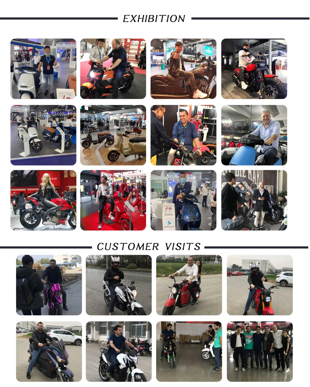Hot Selling 1000W 60V/48V Battery CKD Electric Mobility Scooter Electric Bike Motorcycle