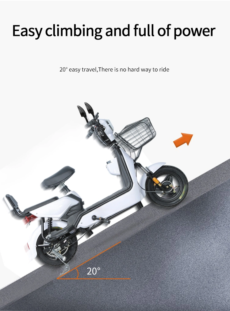 2023 Hot Latest Design High Quality Electric Bicycle Full Shock Absorption 48V12A 350W Electric Bike Adult Mini Scooter