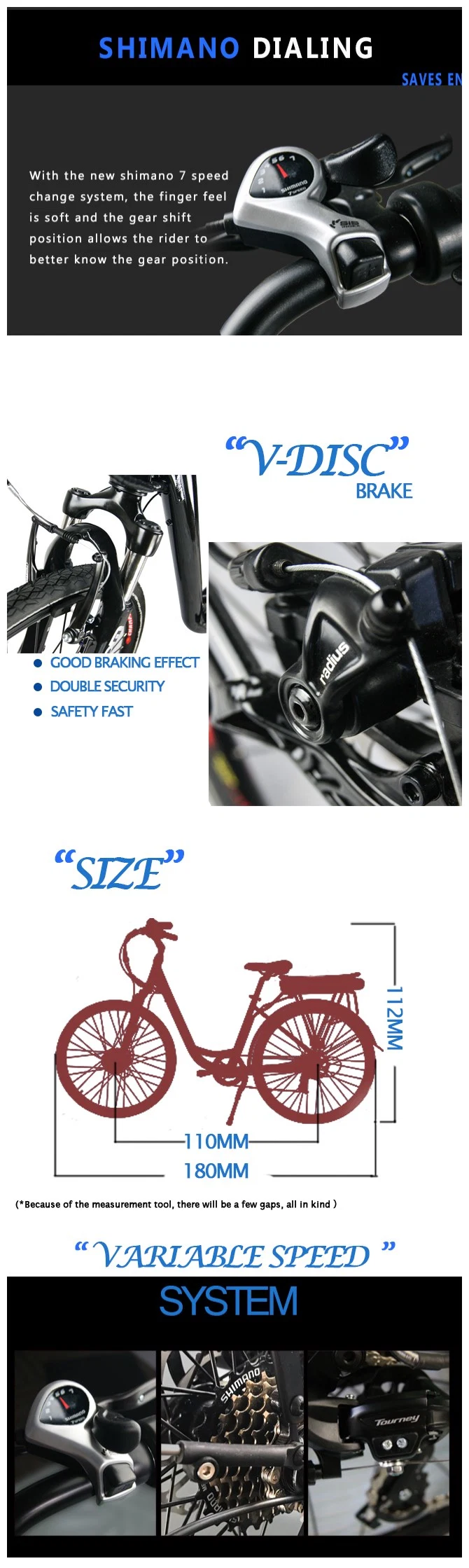 25km/H 36V Pedal Electric Bikes with Rear Rack Battery