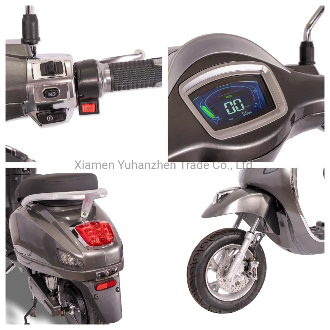 High End Electric Moped 60V 1000W Motorcycle Scooter Hot Selling Classic Bike