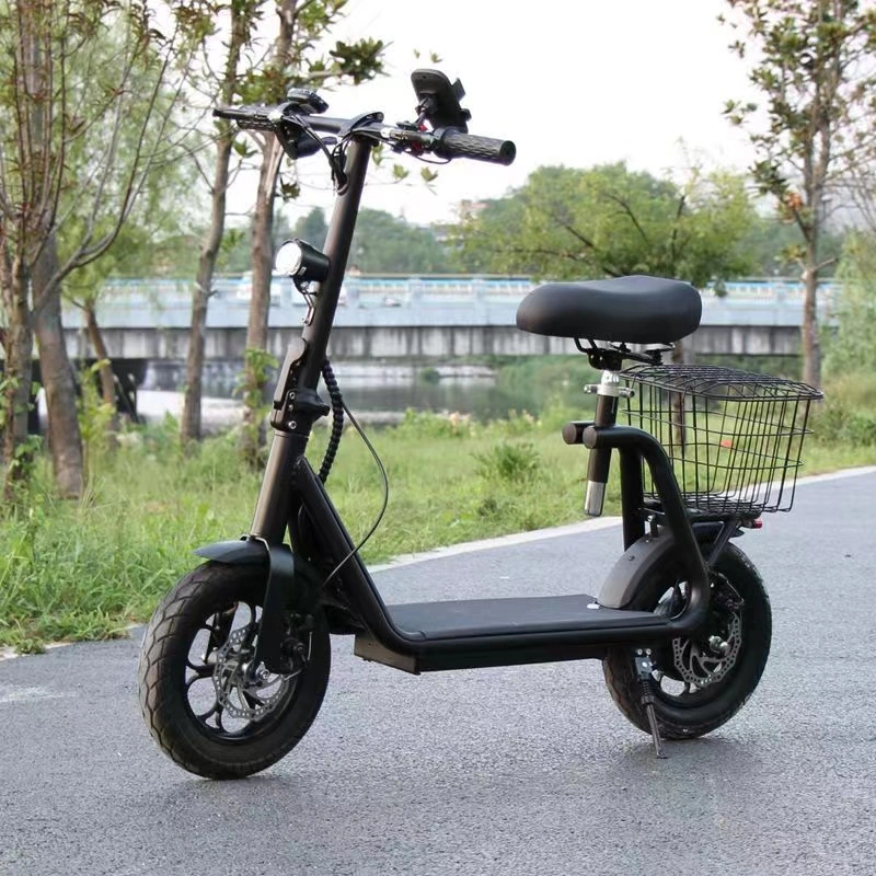 Mini Scooter Electric Bike 350W 500W Rear Hub Motor Wheel 12inch Portable Ebike Escooter Electric Portable Bike for Women