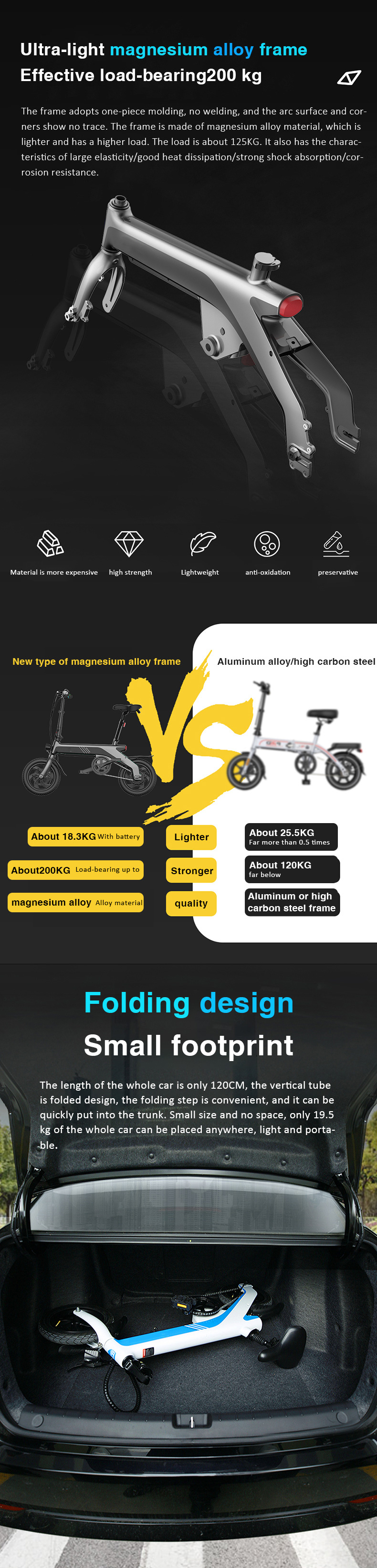 Light and Simple Electric Folding Bikes /Electric Bicycle with Lithium Battery/Lead Acid of China Ebike Fob