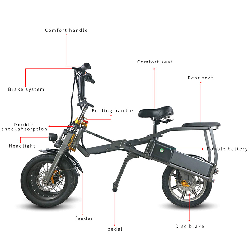 500W Rear Drive Electric Bicycle City Bike with Brushless Motor Electric Bicycle