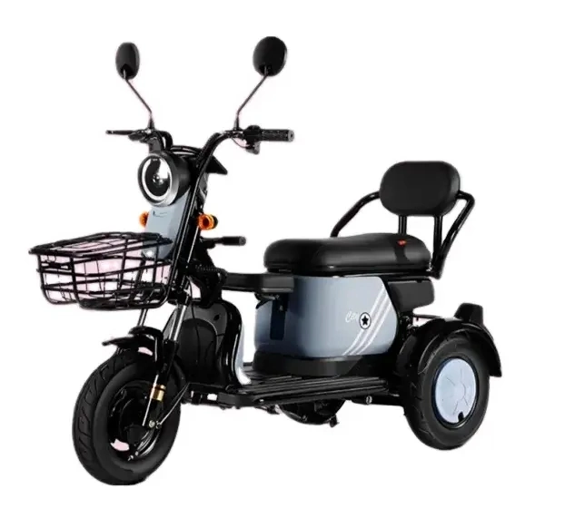 2023 Wholesale Elderly Leisure 3 Wheel Electric Scooters Adult Electric Tricyclespedal Three-Wheel Scooter