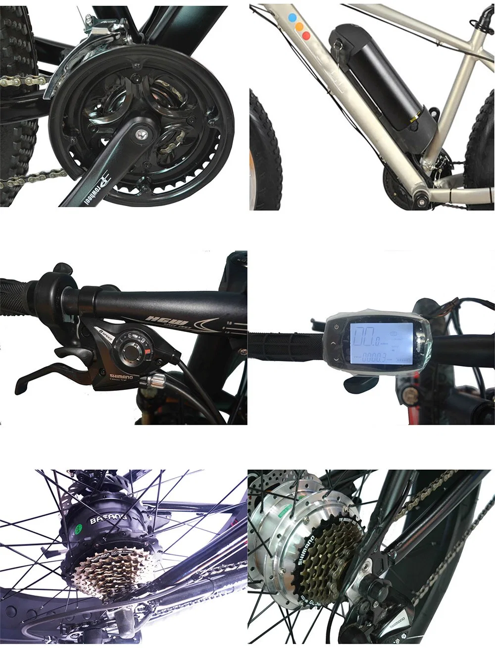 Big Power External Battery bicycle Electric Fat Tire Bicycle Mountain with Lithium Battery