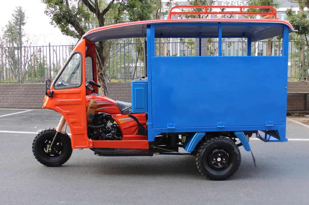 China Three Wheel Vehicle Taxi Tricycle Motorcycle 3 Wheel Car Electric Rickshaw Three Wheel Motorcycle for Libya