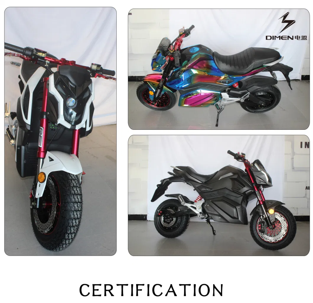 Two Wheels Electric Racing Bike Top Speed 75km/H Electric Scooter 3000W