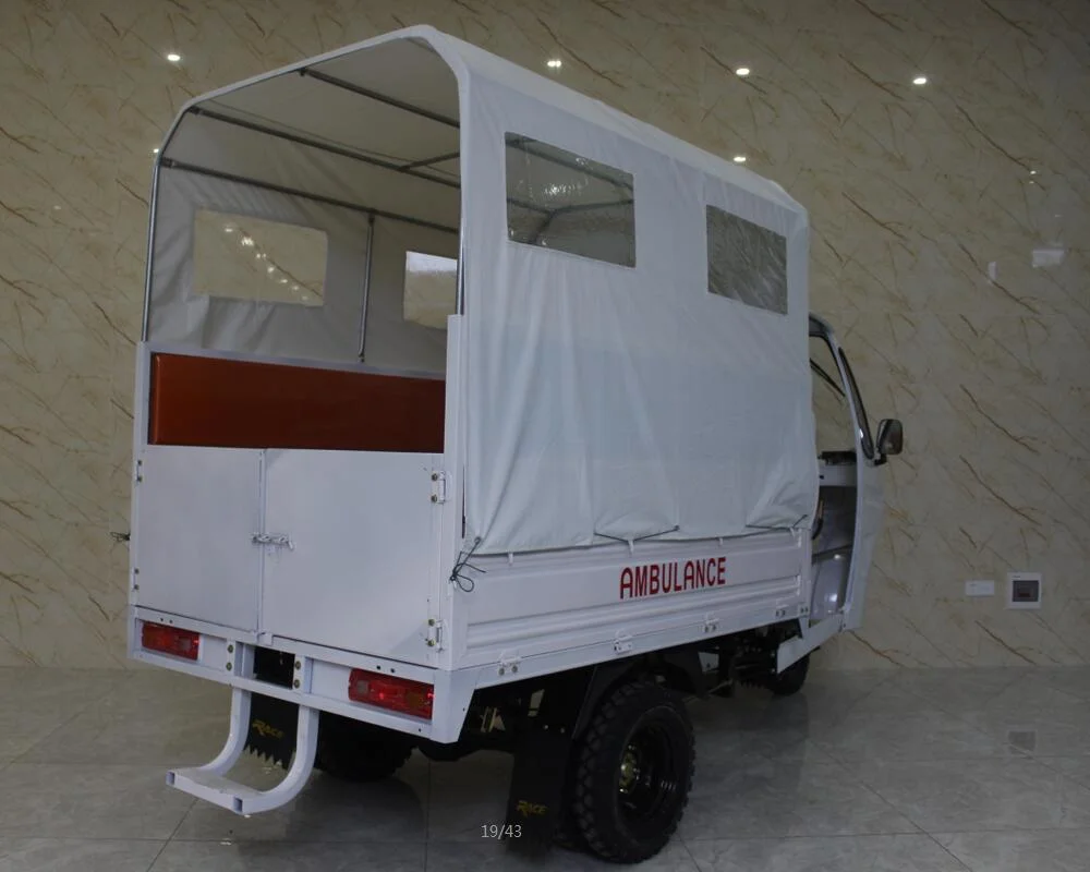 Simple Semi Canopy Tricycle Electric Cargo Tricycle Auto Rickshaw Passenger Wheel Motorcycle