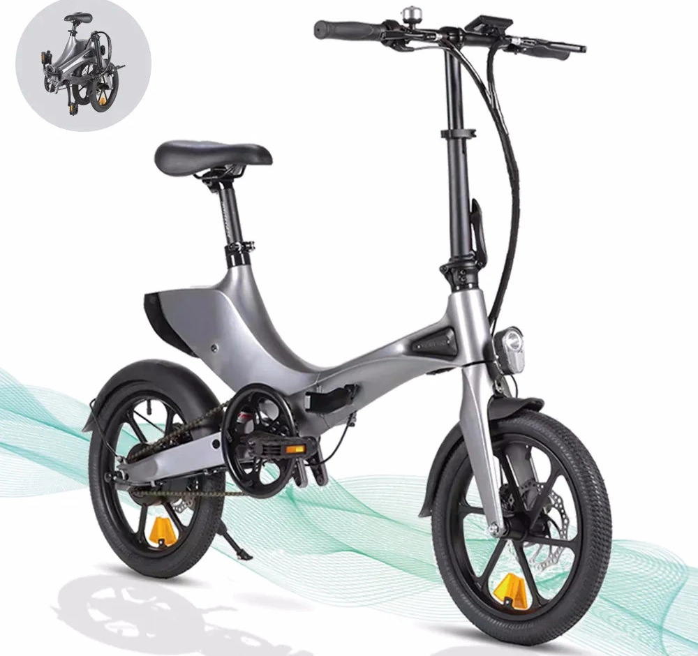 Foldable Ebike 300W Hub Motor Electric Bike Folding Electric City Bicycle