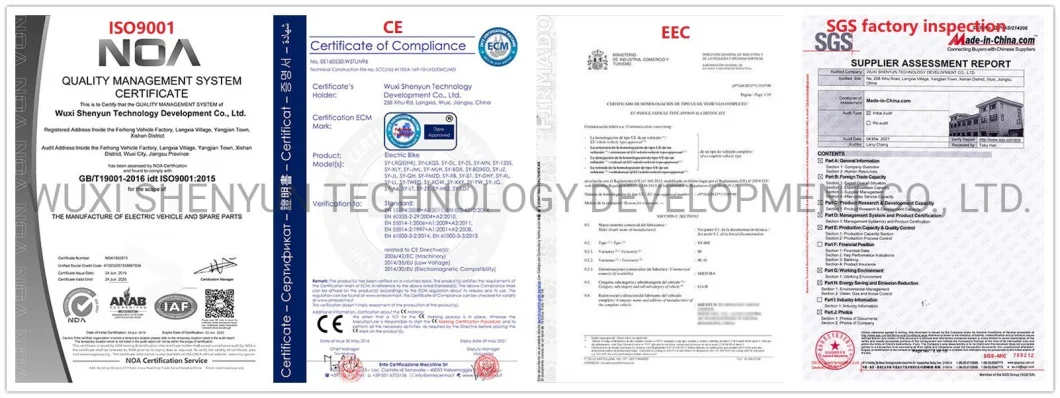 Shenyun Patent Design 48V 2 Two Wheel EV Moped Freeway Mini Motorcycle Motor Mobility E Bike Electric Scooter with Comfortable Saddle for Adults