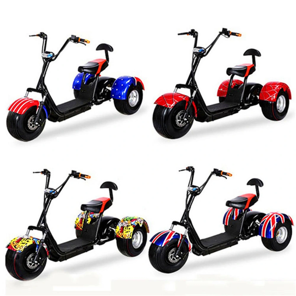 Hot Selling Adult Three Wheel Bicycle Lithium Battery 20ah Scooter Citycoco Electric