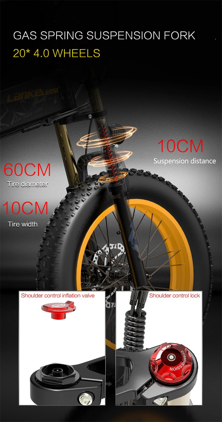 1000W Folding Electric Bike E-Bike 48V Lithium Battery Electric Bike 26&quot; Inch Tire Electric Bicycle