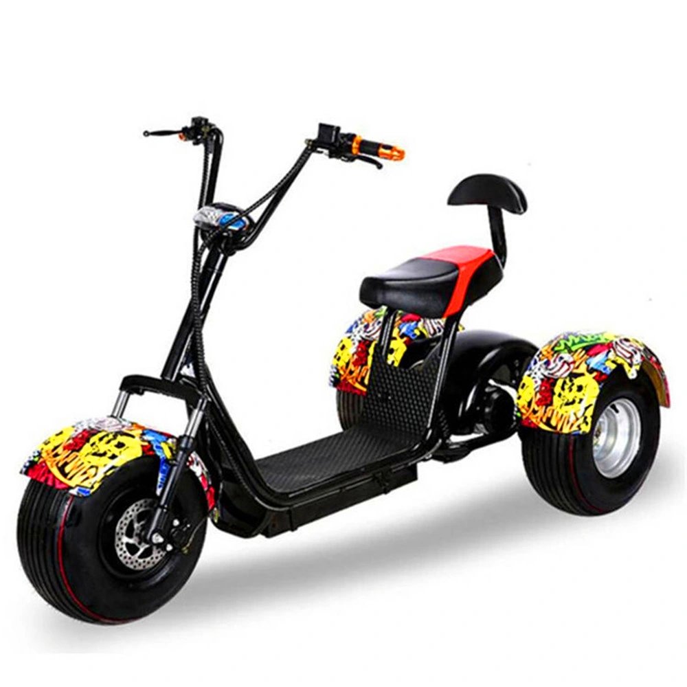 Hot Selling Adult Three Wheel Bicycle Lithium Battery 20ah Scooter Citycoco Electric