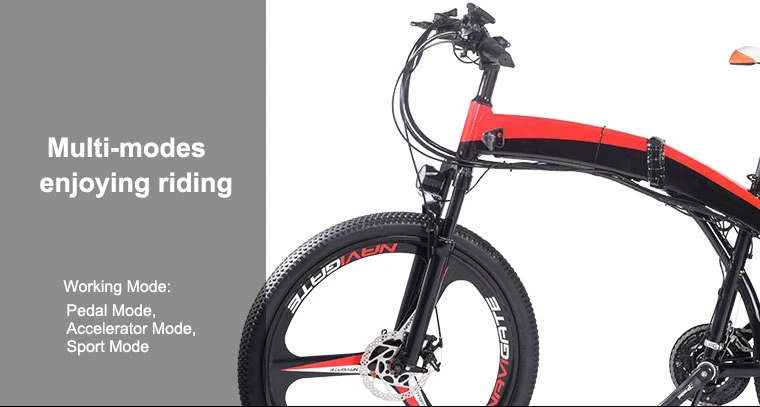 LED Display 7.8ah-28-35km 26 Hub Motor Brushless DC Folding Bikes Electric Bicycle
