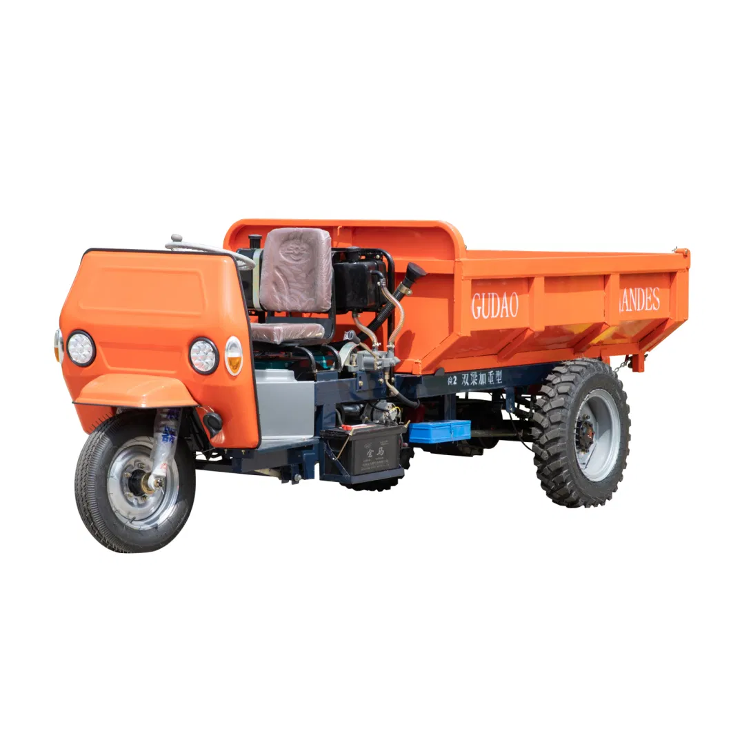 China Tricycle Adult 3 Wheels 5 Tons Heavy Duty Motorized Tipping Cargo Tricycle Diesel for Adult